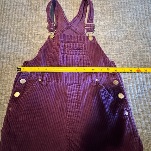 Vintage 1990s Squeeze Jeans Purple Kids One Piece Overalls Size 5 - Picture 10 of 12